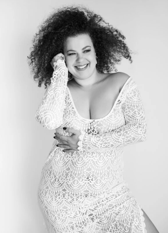 Portrait boudoir en dentelle